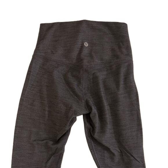 Lululemon Women's Charcoal Grey High-Waisted Athletic Yoga Leggings 22x24 - Picture 3 of 5